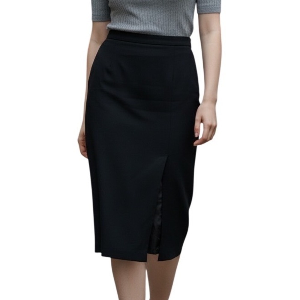 NWT Pendleton Black Wool Blend Maxi Skirt Size 8